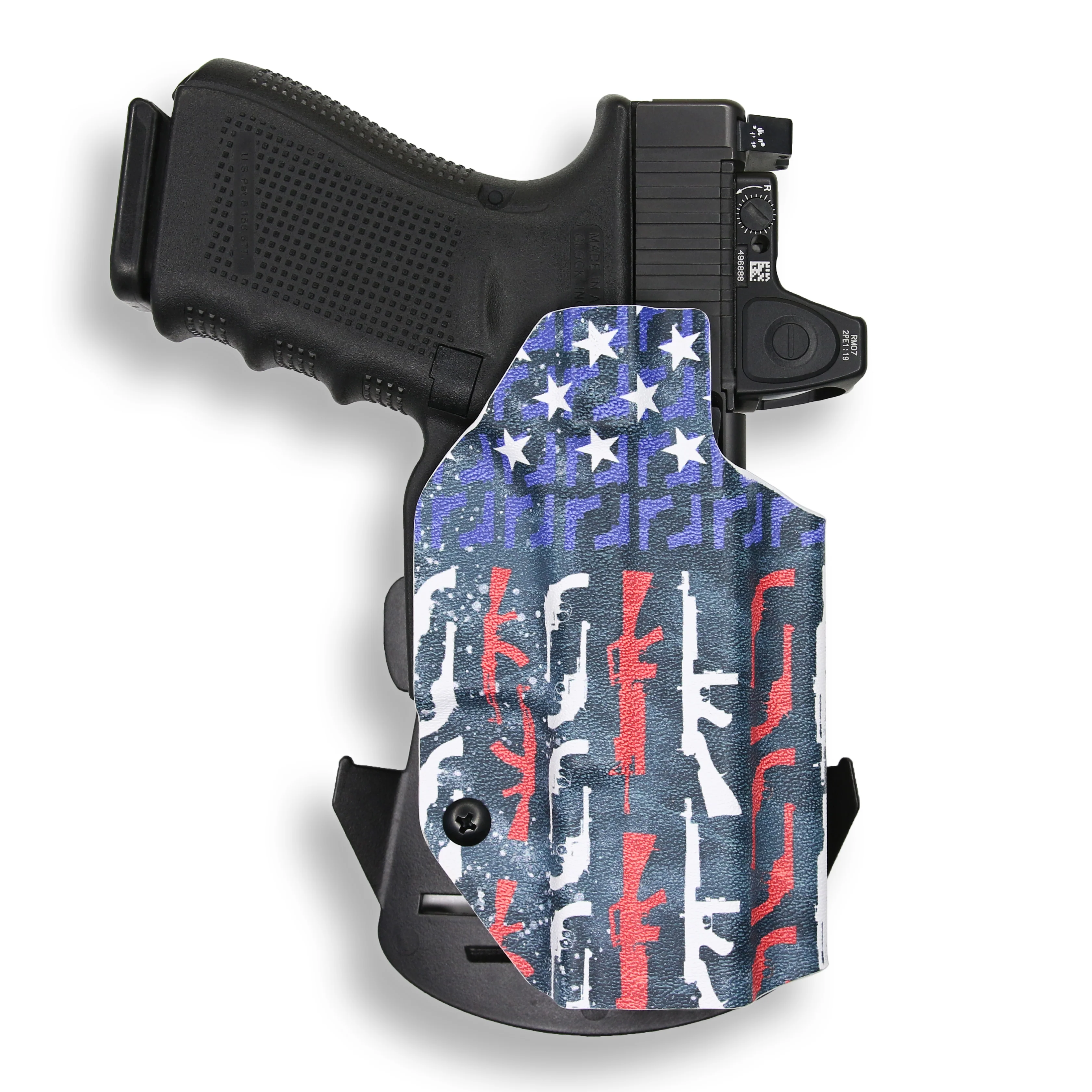 Colt 1911 4" 45ACP with Surefire X300U-A Light Red Dot Optic Cut OWB Holster - Image 35
