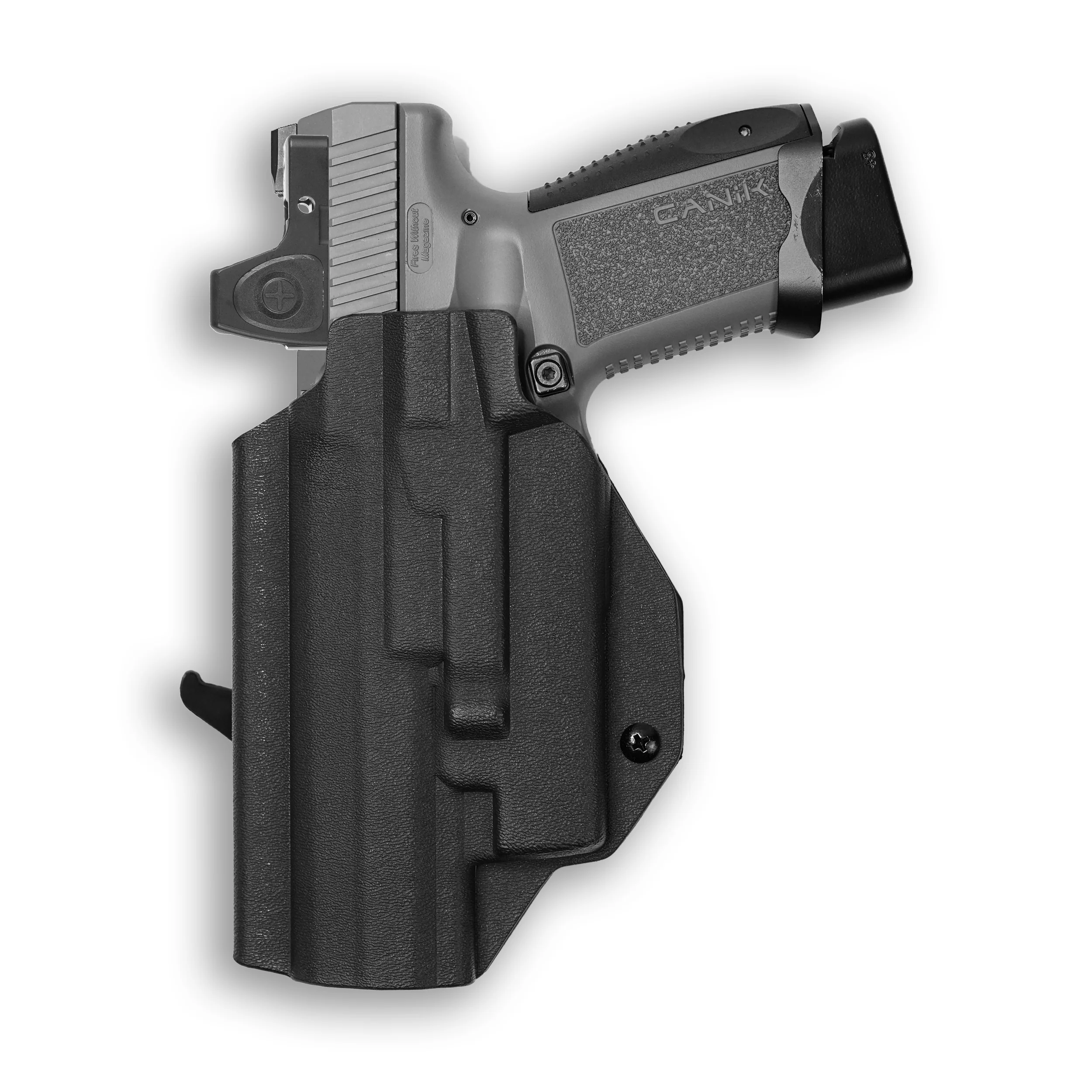 Canik TP9 Elite Combat Executive with Olight Baldr RL Mini Light Red Dot Optic Cut OWB Holster - Image 3