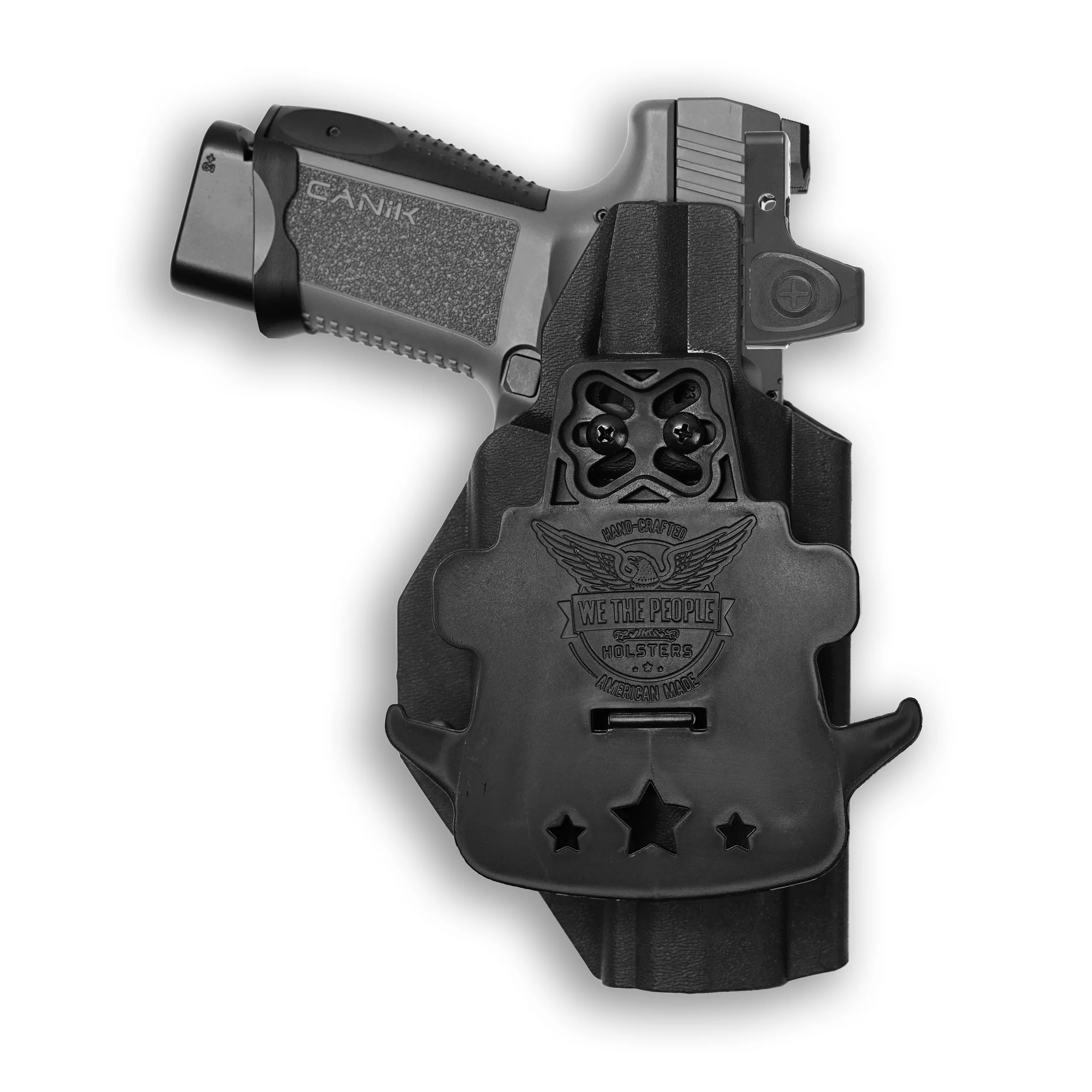 Canik TP9 Elite Combat Executive with Olight Baldr RL Mini Light Red Dot Optic Cut OWB Holster - Image 4
