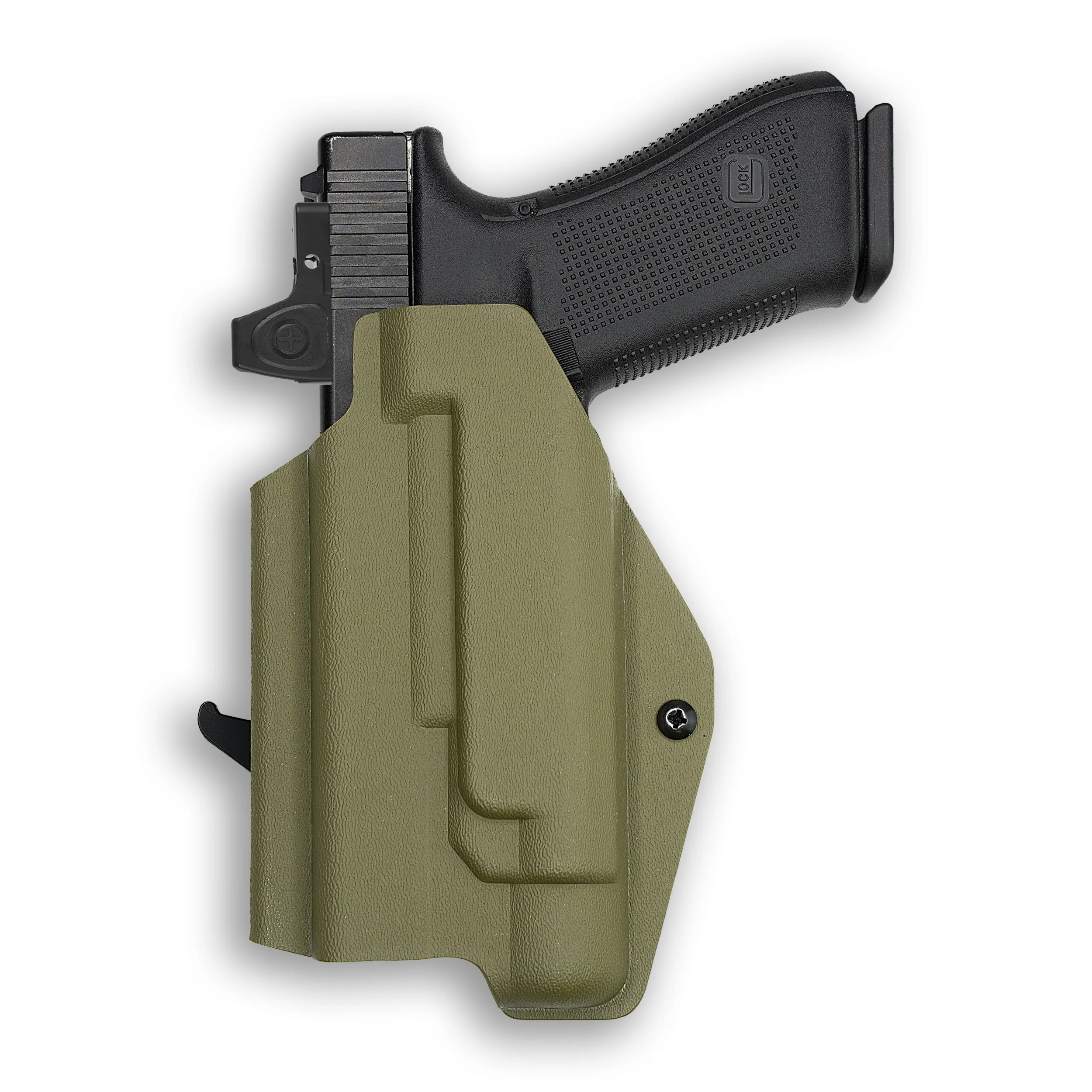 Colt 1911 4" 45ACP with Streamlight TLR-1/1S/HL Light Red Dot Optic Cut OWB Holster - Image 100
