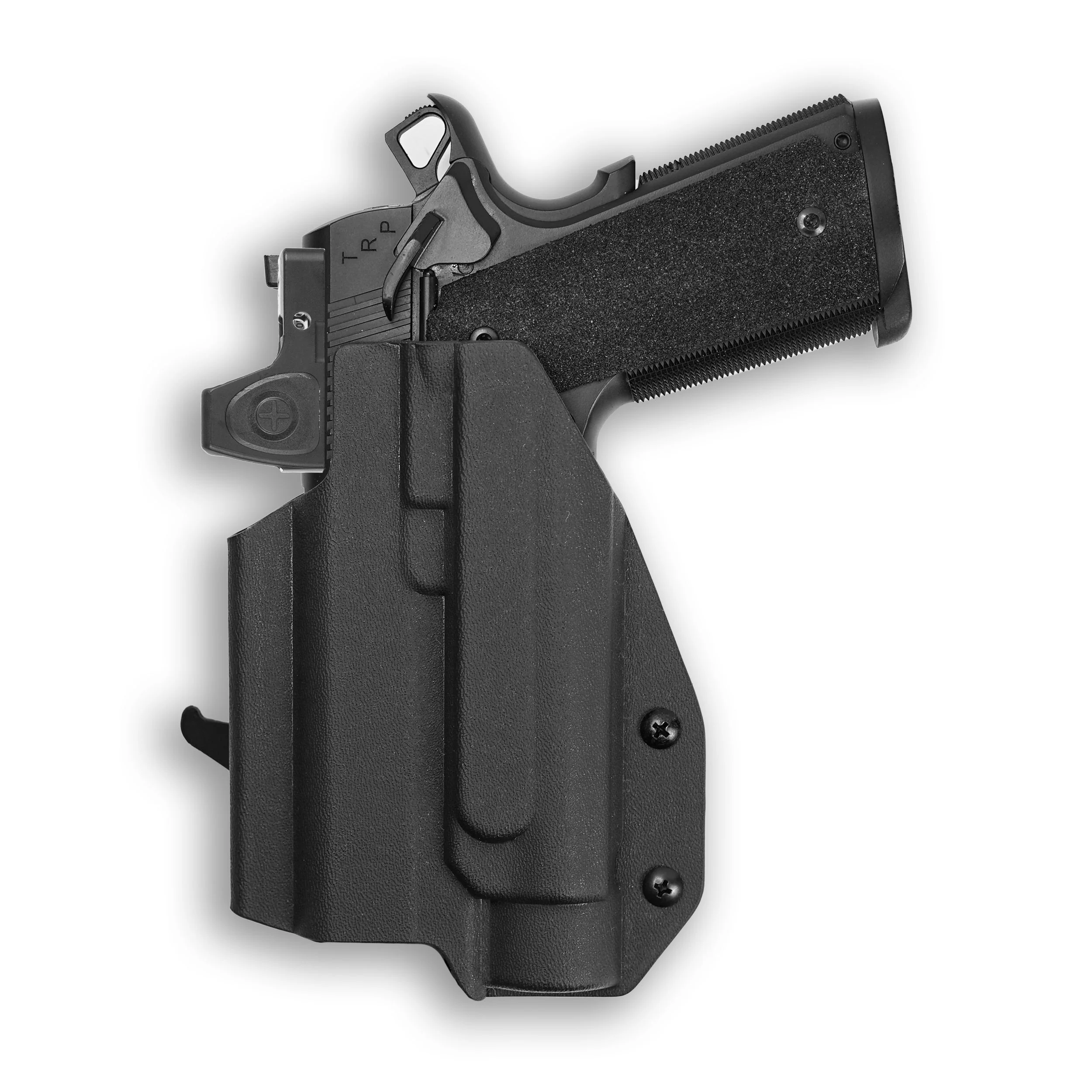 Colt 1911 4" 45ACP with Streamlight TLR-1/1S/HL Light Red Dot Optic Cut OWB Holster - Image 3