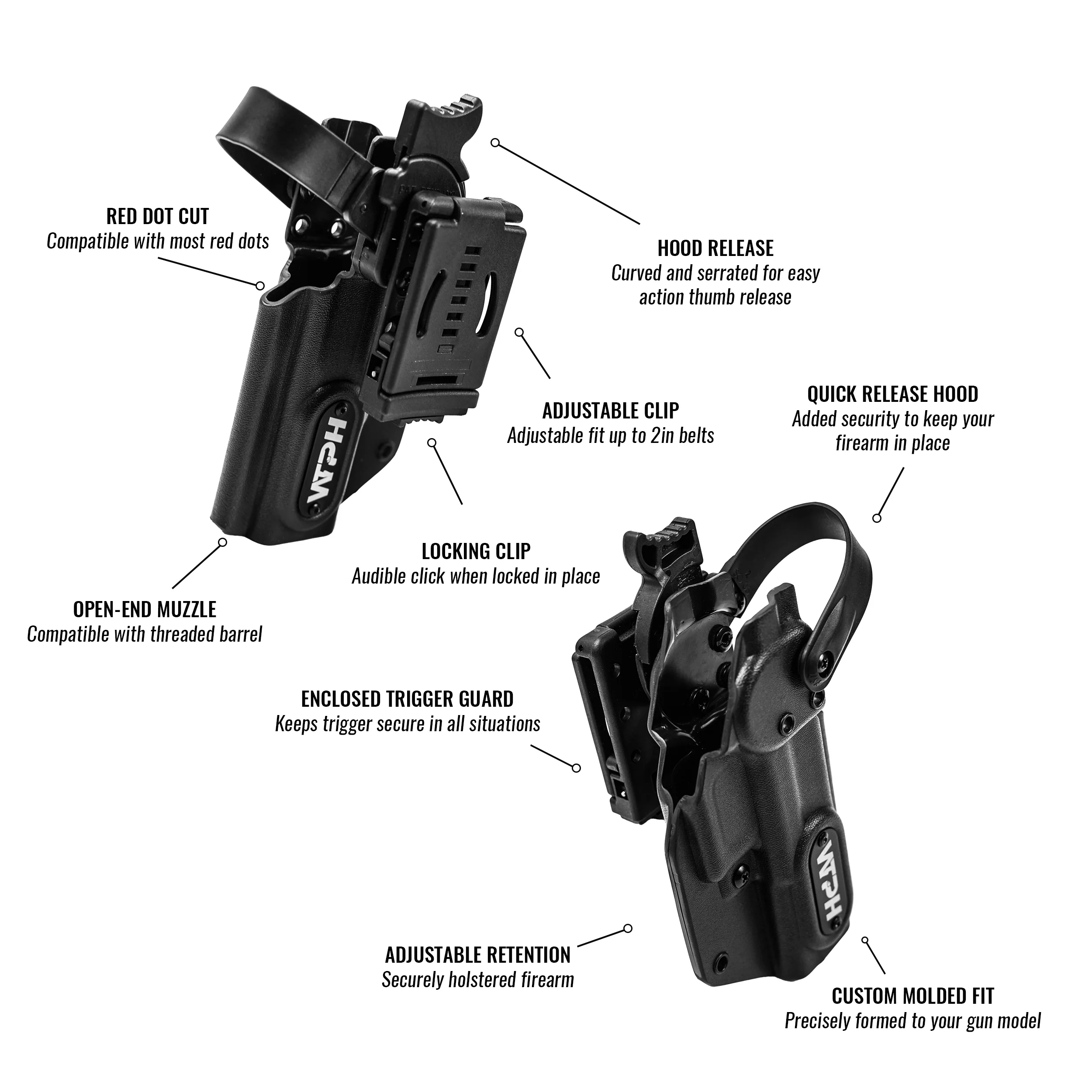 1911 5" Government 45ACP Rail Only with Surefire X300U-A Light Level 2 Duty Holster - Image 5