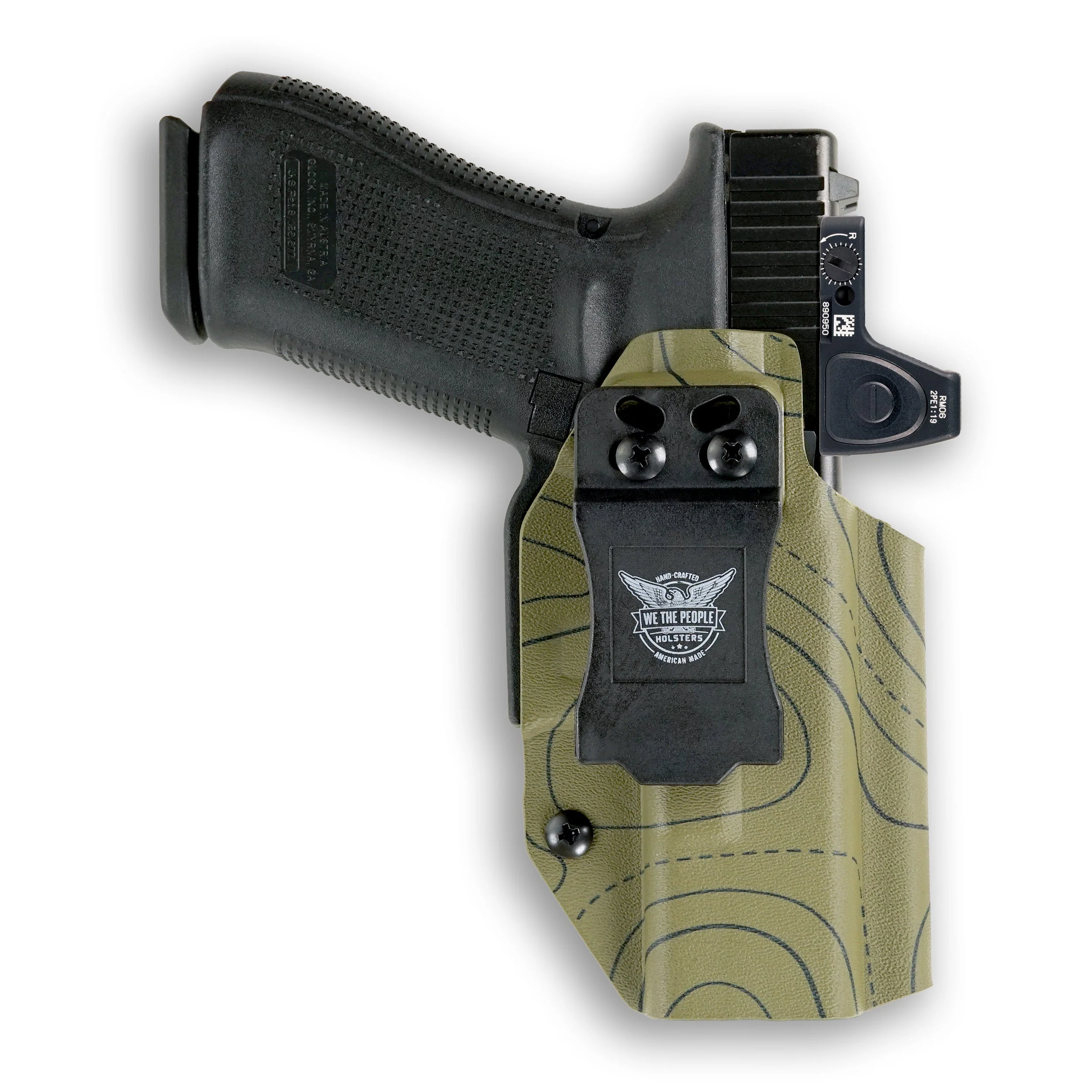 Colt 1911 5" 45ACP with Streamlight TLR-1/1S/HL Light Red Dot Optic Cut IWB Holster - Image 107
