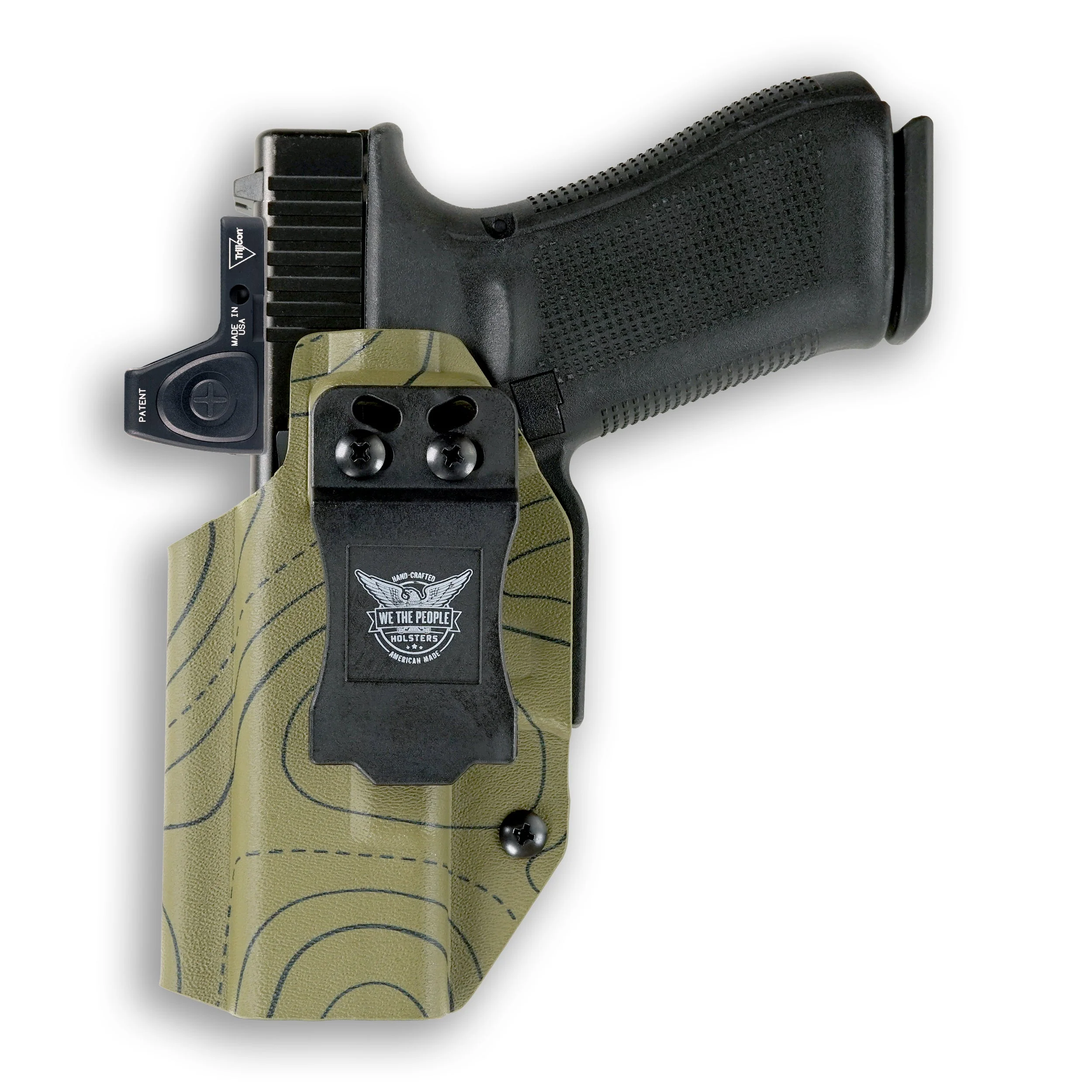 Colt 1911 5" 45ACP with Streamlight TLR-1/1S/HL Light Red Dot Optic Cut IWB Holster - Image 109