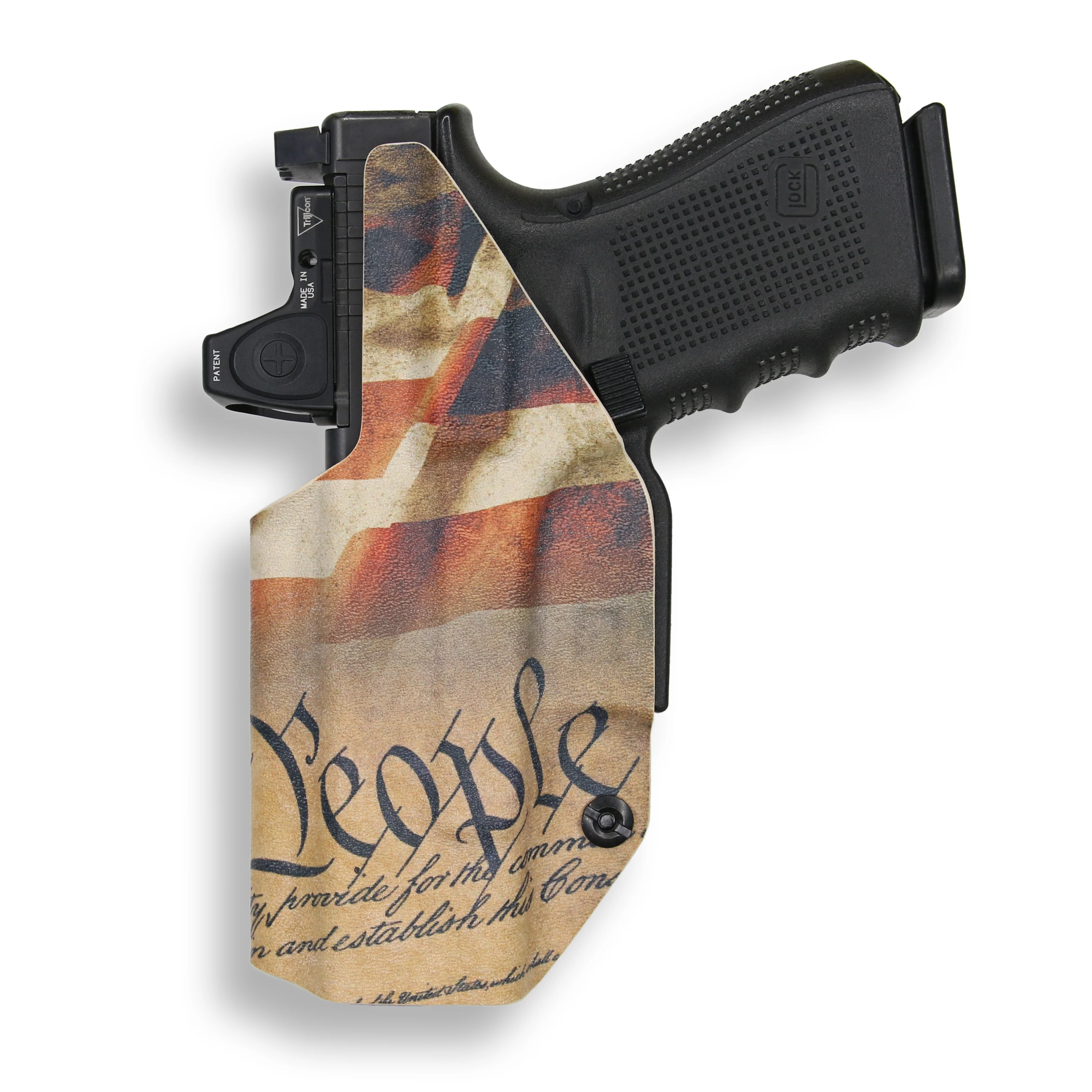 Glock 22 Gen 1-4 MOS with Streamlight TLR-7/7A/7X Light Red Dot Optic Cut IWB Holster - Image 12
