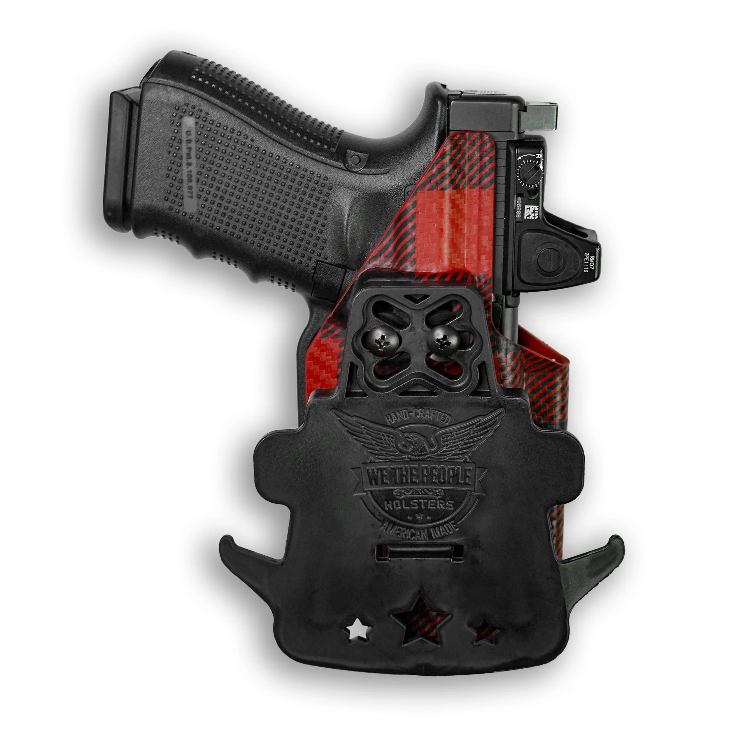Glock 22 Gen 1-4 MOS with Streamlight TLR-7/7A/7X Light Red Dot Optic Cut OWB Holster - Image 62