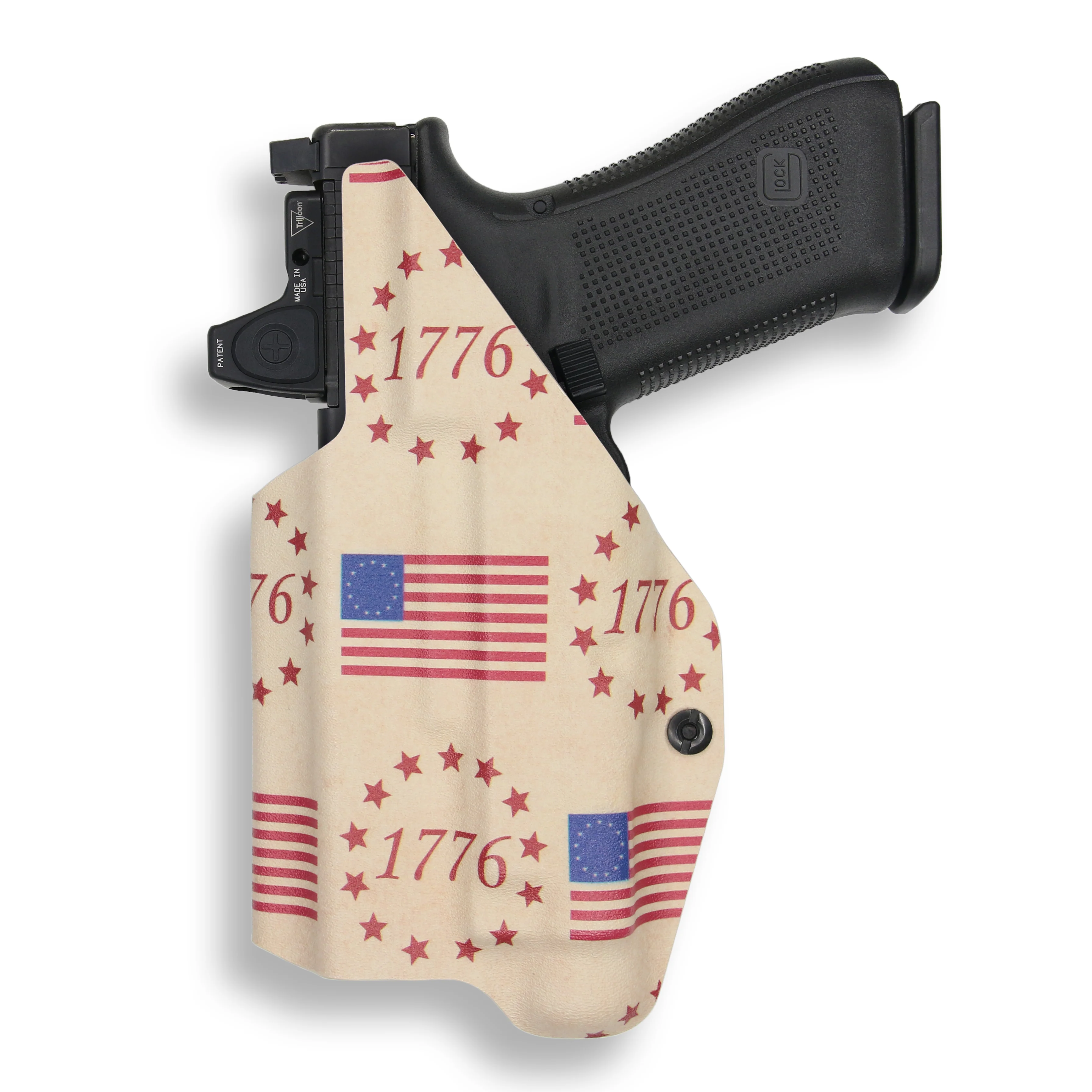 Glock 31 MOS with Streamlight TLR-1/1S/HL Light Red Dot Optic Cut IWB Holster - Image 33