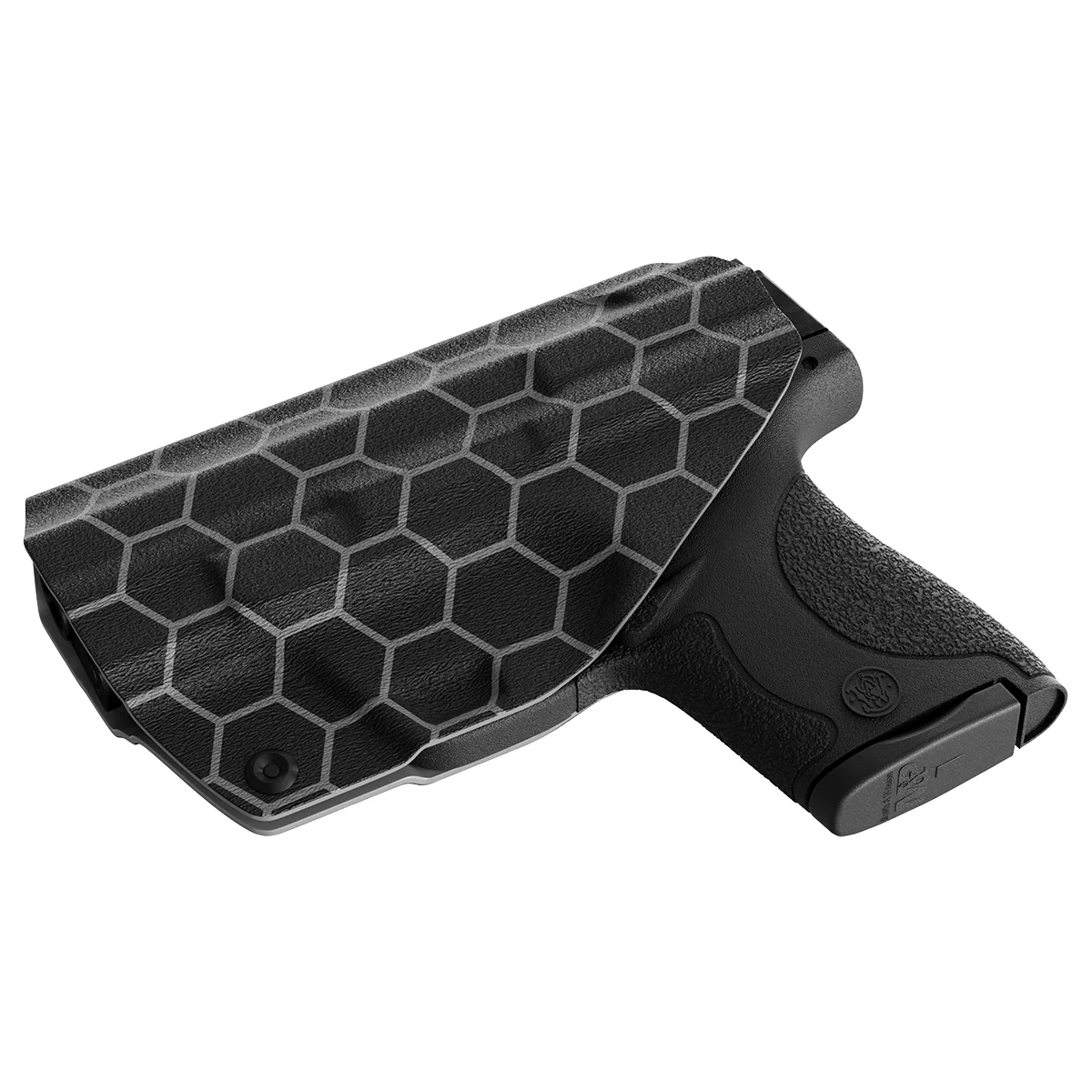 Gray Honeycomb Custom Printed Holster - IWB Kydex Holster - Image 4