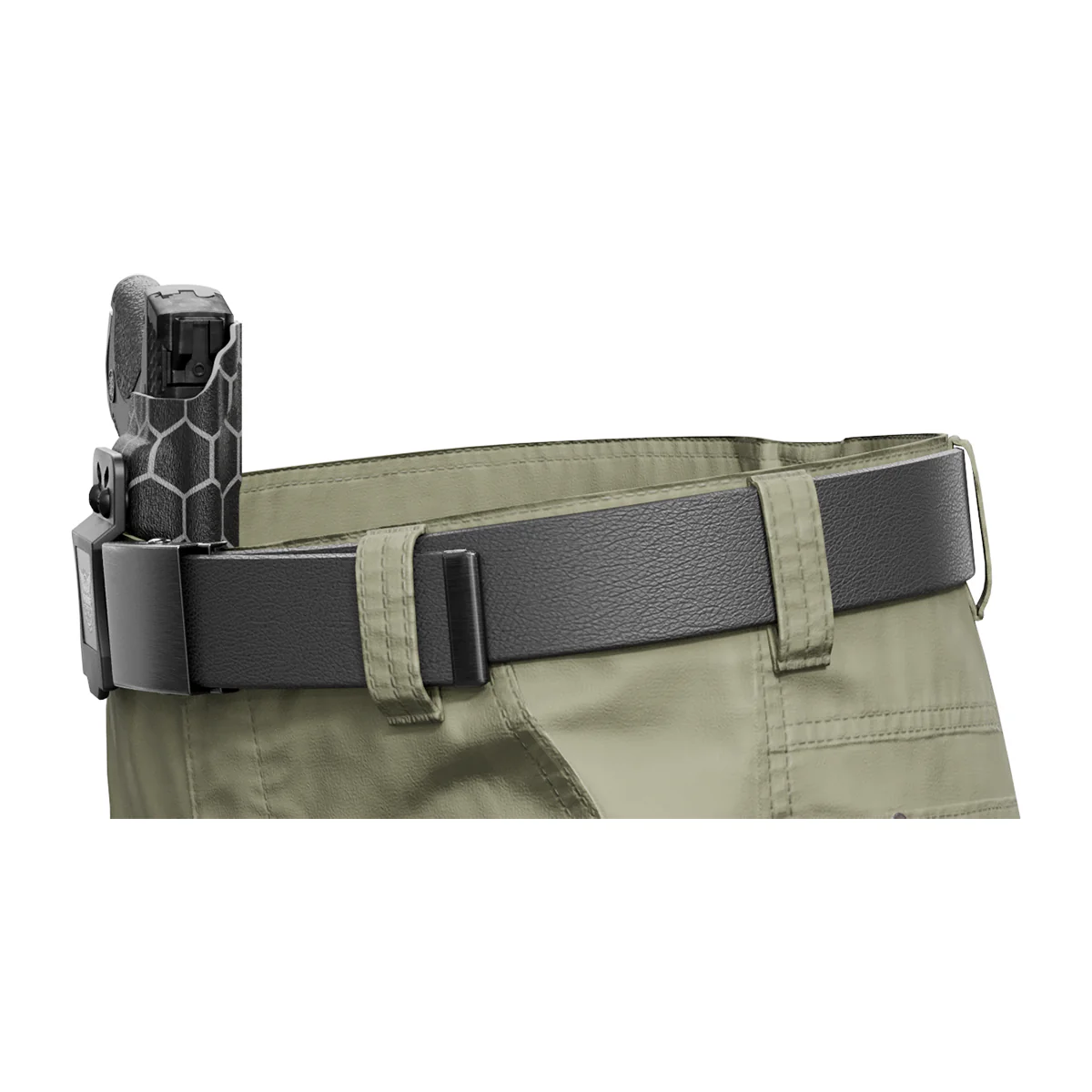 Gray Honeycomb Custom Printed Holster - IWB Kydex Holster - Image 8