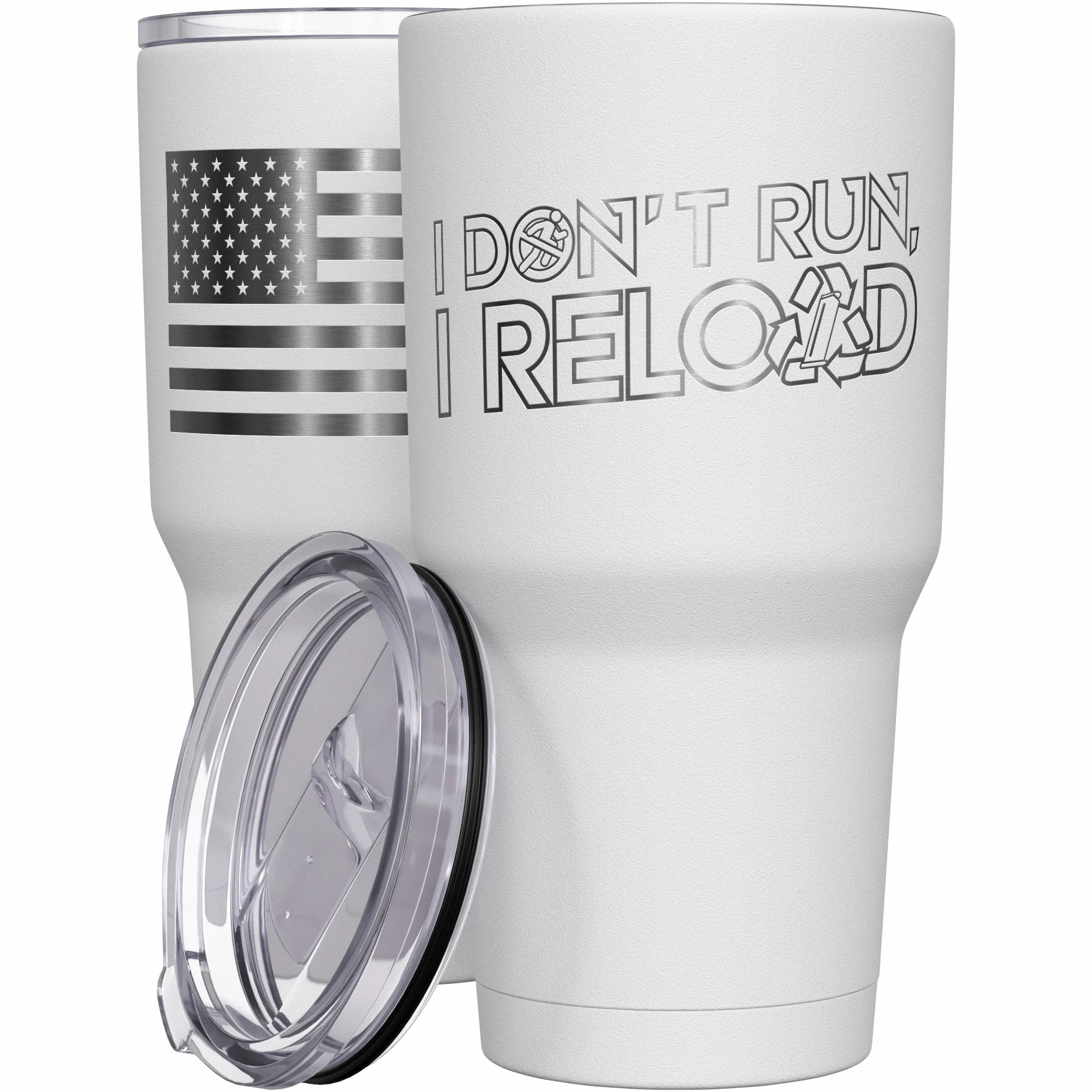 I Don't Run Stainless Steel Tumbler - Image 9
