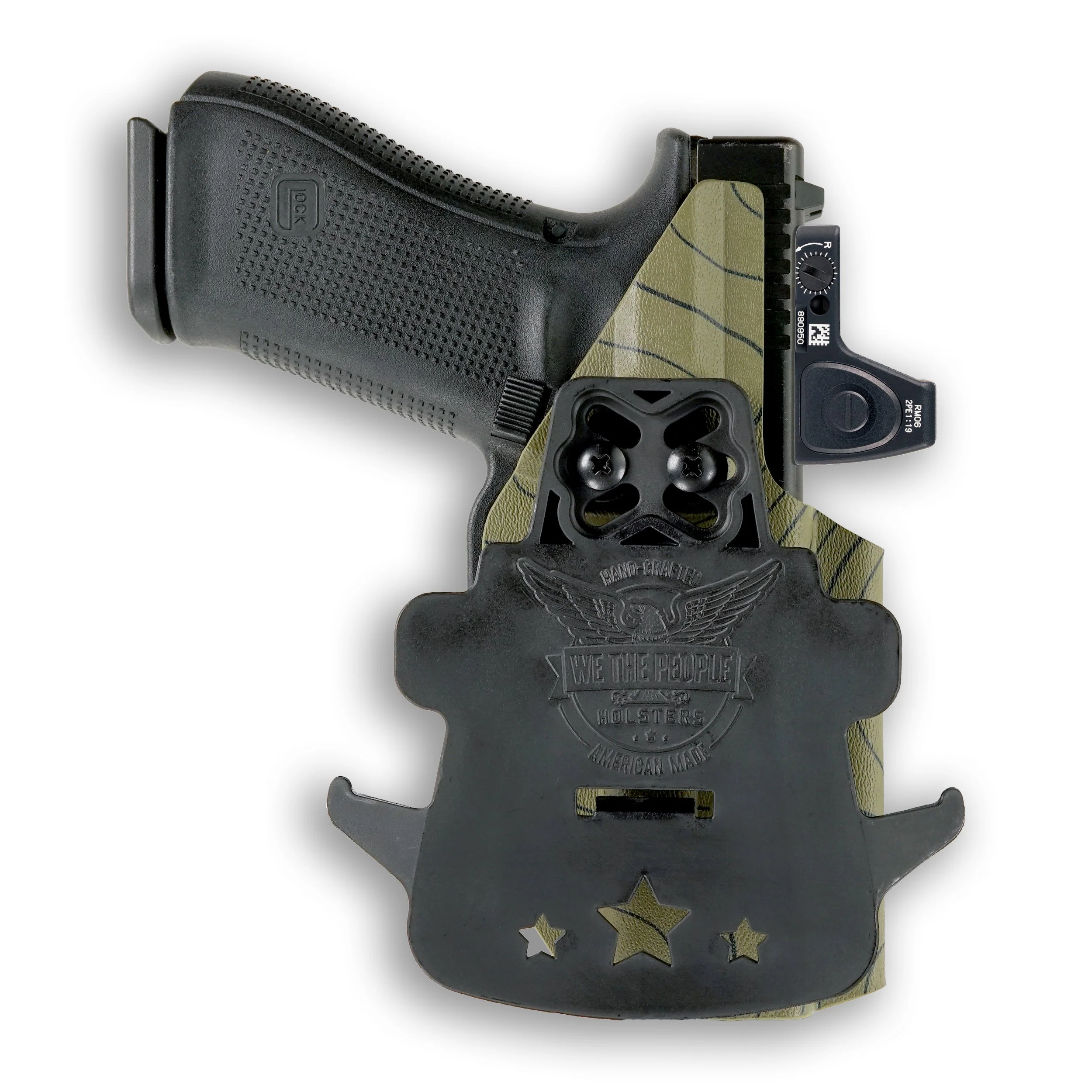 Walther PDP Compact 4" with Streamlight TLR-1/1S/HL Light Red Dot Optic Cut OWB Holster - Image 110